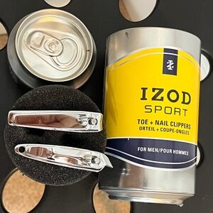 IZOD Sport Nail Clipper Set for Men – Toe & Fingernail Clippers in Gift Canister